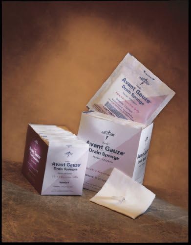 Gauze, Drain, Sponge, Nw, Iv, 2"x2", St, 2's, 10/packs