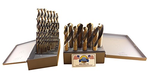 Drill Hog 37 Pc Silver & Deming Drill Bit Set 1/16" to 1" Molybdenum M7 - Thumbnail 2