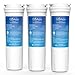 EcoAqua EFF-6017A Replacement for Fisher & Paykel 836848, 836860, 862284, E404BRXFDU, E522B, E402B, E442B, RF90A180DU, RF402B, WF60, WF296, Refrigerator Water Filter, 3 Pack