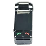 ETvalley Bluetooth Car Charger FM Transmitter with 2 USB Ports Car Charging Hands-Free Calling, Bluetooth MP3 Player and GPS Voice Navigation, Black