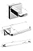 LightInTheBox Contemporary Solid Brass Bathroom 3 PCs Set Wall Mount Chrome Finish Towel Robe Hook/Toilet Paper Holders/Towel Bar Sets Lavatory Shower Furniture (Silver)