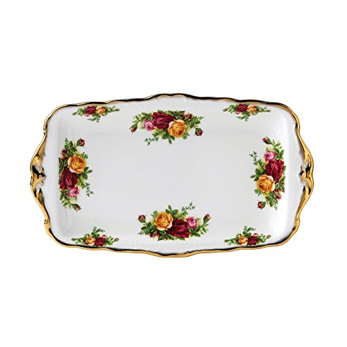 Royal albert old country roses 11-3/4-inch sandwich tra…