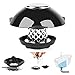 Yofidra Bathtub Stopper Drain Hair Catcher 2-in-1,Prevent Hair Clogs, Black,1PCS