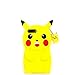 3D Pokemon Pikachu Go Silicone Case with Strap for iPhone 7Plus 8Plus 7+ 8+ Large Size Cute and Protective Shockproof Kids Teens Girls Boys Son Yellow Color Ultra Thick Drop Resistant Pocket Monster