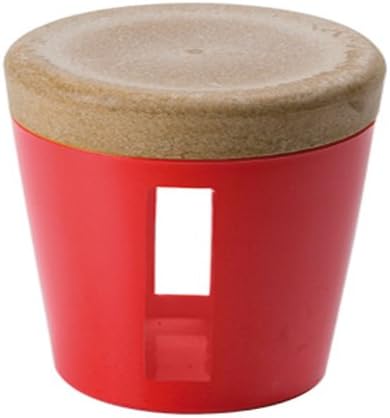 KDG International Omada Ecoliving Food Storage Container with Transparent Window, 25-Ounce, Red