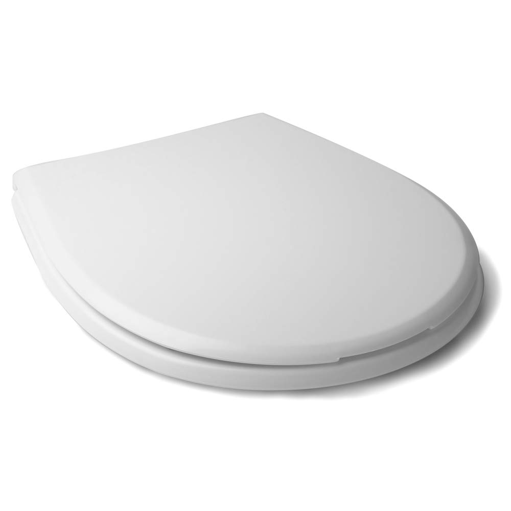 TATAY Toilet seat in thermoplastic material, high impact resistance, recyclable and long lasting. White colour, glossy finish