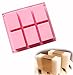6 Cavity Soap Plain Rectangle Silicone Mold Handmade for hand soap, chocolate, cake, baking (1 pack)