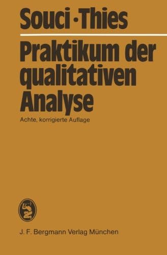 Praktikum der qualitativen Analyse (German Edition)