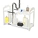 madesmart Expandable Undersink Shelf Organizer - White | CABINET COLLECTION | Expands to L-18.13