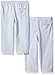 Burt's Bees Baby Baby Set of 2 Organic Footless Pants, Sky, 3-6 Months