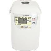 Zojirushi BB-HAC10 Home Bakery 1-Pound-Loaf Programmable Mini Breadmaker, White
