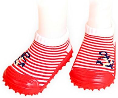Baby Non-Skid Ankle Cotton Socks with Grip for 9-36 Months Baby Infants (Black, about 12 cm insole length)