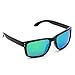 WearMe Pro - Premium Polarized Mirror Lens Classic Square Style Sunglasses