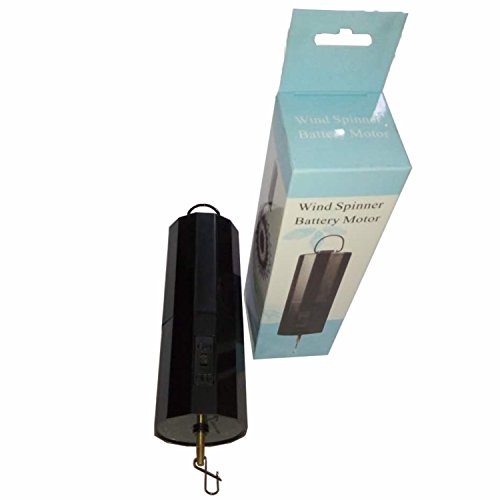 30 RPM Battery Powered Wind Spinner Black Rotating Motor
