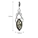Ian and Valeri Co. Black Green Amber Sterling Silver Celtic Set Earrings Necklace 18 Inches