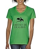 New Way 151 - Women's V-Neck T-Shirt Mother of Dragons Game of Thrones