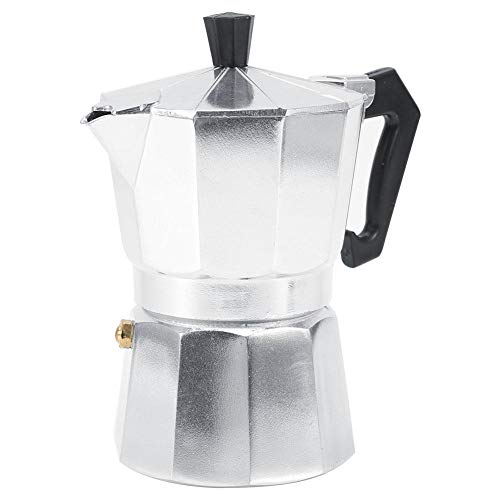 3/6/9/12 taza de cafetera italiana de moka en aluminio, disponible en  cuatro tamaños para el hogar, la oficina, la… - La Cafetera