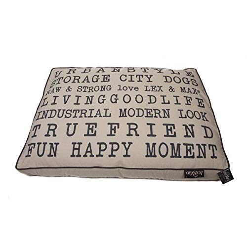 Lex & Max COVER BOXBED TEXT URBAN 75X50 SAND