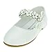 Maxu Kids PU Flower Slip on Flats Fashion Oxford