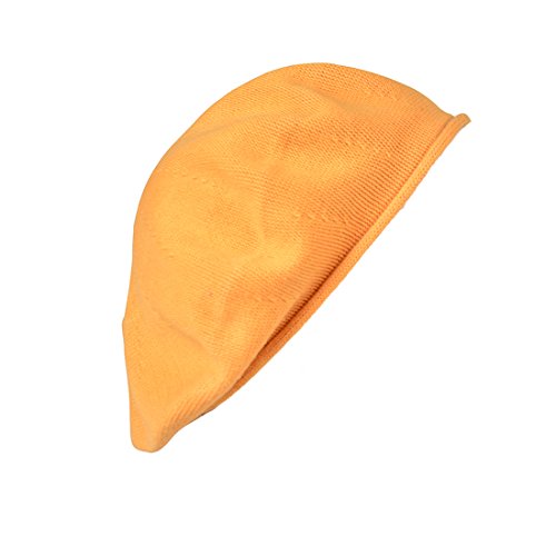 Landana Headscarves Beret for Women 100% Cotton Solid - Pumpkin