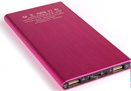 Hornet Electronics TM, 20000mah Universal Ultra Compact Portable Battery External Battery Pack Portable Charger Power Bank for Smart Phone (Pink)