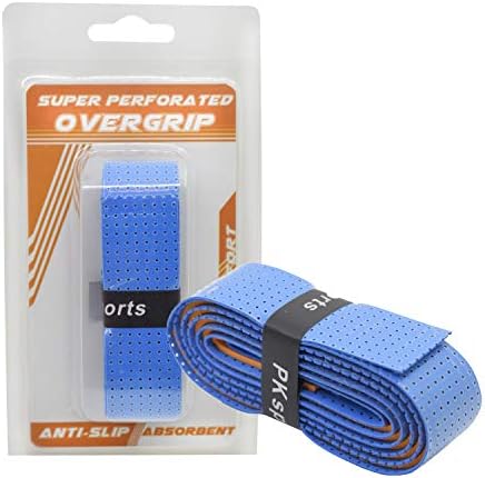 PKSP 2Pack Super Perforated Absorbent and Anti-Slip Racket Grip,Tennis Overgrip Badminton Overgrip Pickleball Overgrip