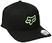 Fox Men's Flex Fit Legacy Logo Hat, black/Green, Small/Medium