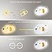 Baby Night Light, HandAcc Night Light for Kids Soft Silicone Puppy Nursery Lamp-USB Rechargeable, Color Temperature and Brightness Adjustable, Timing Function