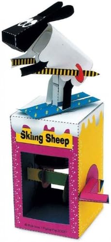 Paper Animation Kit, Skiing Sheep