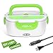 YISSVIC Electric Lunch Box Food Heater Portable Food Warmer 110V Home and 12V Car Use with Removable Stainless Steel Container Food Grade Material