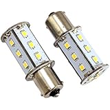 GoldenGadgets - 2 Pack - BA15S 1141 1156 RV LED Bulb Replacement - 18 LED - Warm White - 270 Lumens