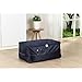 DOKEHOM 105L XX-Large Underbed Clothes Storage Bag with Zip, Thick Ultra Size Clothes Moving Bag, Moisture proof (Dark Blue)