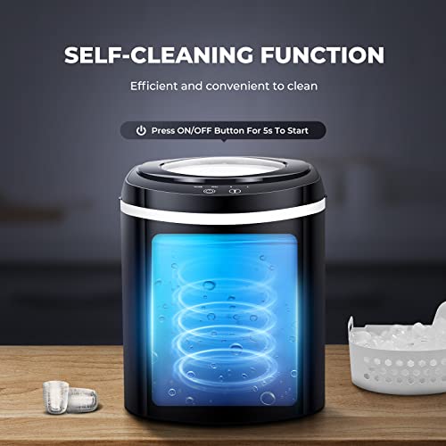 TRUSTECH Ice Makers Countertop, 9 Cubes Ready in 6