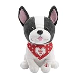 Hallmark French Bulldog Stuffed Animal, Sings Snuggly & I Know It.