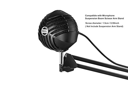 Professional USB Microphone, TKGOU PC Microphone for Windows and Mac Computer, Three Pattern Selects & Headphone Output Microphone for Recording, Podcasting, Streaming, Conference, Vocals, Chats(UM8) - Thumbnail 5