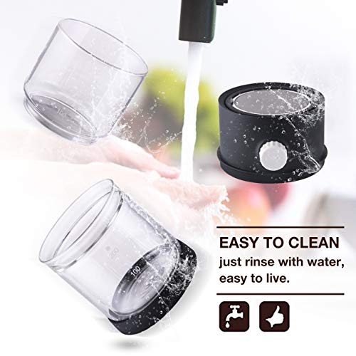 SULIVES Pour Over Coffee Maker/Glass Teapot with Paperless Stainless Steel Filter Double Wall Glass Coffee Dripper Brewer Pot