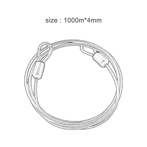 Baynne Cable Steel Wire Rope 100cm For Outdoor Sports Bike Lock Bicycle Cycling Scooter Guard Security Luggage Safety Rope