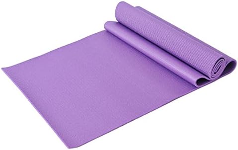 Sheng Xi High Density 4mm Thick Extra Long 68" Mats anti-skid Includes Carrying Strap for Exercise, Yoga and Pilates Purple