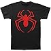 Marvel Comics Spider-Man Red Logo Men's Black T-Shirt