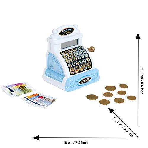 Theo Klein 9309 Vintage Cash Register , Nostalgic Cash Register with Charming Sound Modules , Calculator Function , Toys… – Bild 5