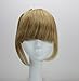 SinoArt Human Hair Front Clip-in Hair Bangs Full Fringe Short Straight Brazilian Virgin Human Hair Hairpieces Extensions for Women 6-8inch (#8 Light Brown)