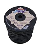 LoNoiz .130-Inch 3-Pound Spool Commercial Grade Spiral Twist Quiet Grass Trimmer Line, Black LN130MSP-2
