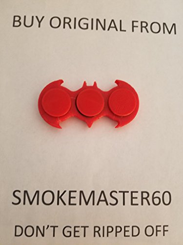 EDC Tri-Spinner Fidget Spinner (Bat spinner, RED)