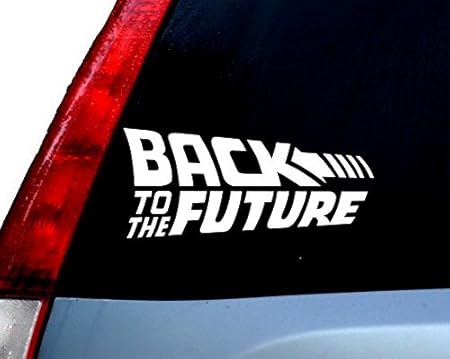 Amazon バック トゥ ザ フューチャー デカール ビニールステッカー 車 トラック バン 壁 ノートパソコン ホワイト 7 5x3 25インチ Cci744 ステッカー デカール 車 バイク