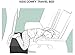 Inflatable Travel Foot Rest Pillow - Travel Bed with Adjustable Heights for Kids During Long Flights. Leg Rest Pillow for Cars,Trains, or Office. Includes Free Travel Activity Cards.