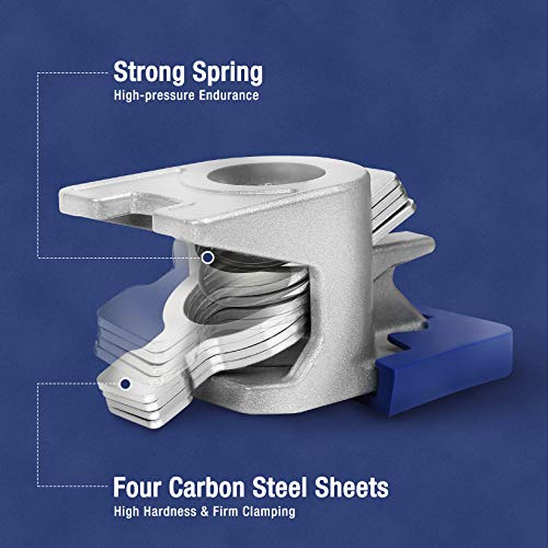 Paquete de 2 abrazaderas de tubo WORKPRO, abrazaderas de tubo ligeras de fundición a presión de aluminio para tubería negra I.D de 3/4 pulgadas, sujeción firme y estable con pies en forma de H para carpintería y metalurgia Paquete de 2 abrazaderas de tubo WORKPRO, abrazaderas de tubo ligeras de fundición a presión de aluminio para tubería negra I.D de 3/4 pulgadas, sujeción firme y estable con pies en forma de H para carpintería y metalurgia