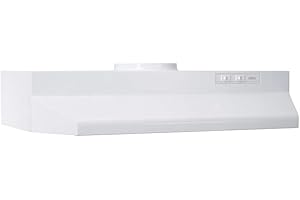 Broan-NuTone 423001 30-inch Under-Cabinet Range Hood with 2-Speed Exhaust Fan and Light, White