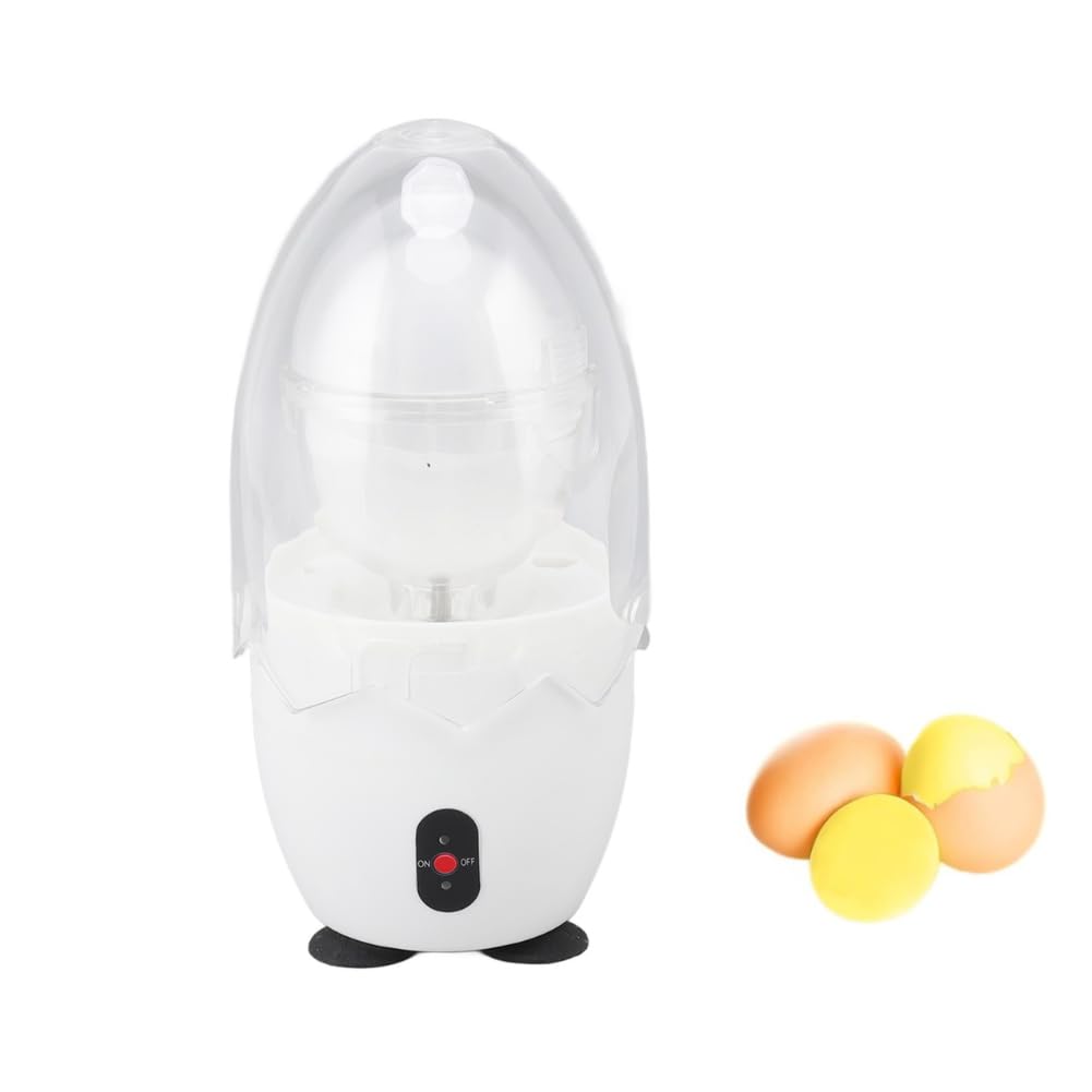 Photo 1 of ** USED** Electric Egg Scrambler in Shell, Golden Egg Spinner Hard Boiled Egg Mixer for Babies, Soft Silicone Pad, Two Way Rotation, Save Time and Effort (US Plug)