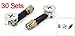 Antrader Furniture Side Knock Down Furniture Cam Lock Connecting Fitting Pre-Inserted Nut Dowels Connector Assembly 30 Sets (358 Fitting+35mm Fitting Screw+Nuts)