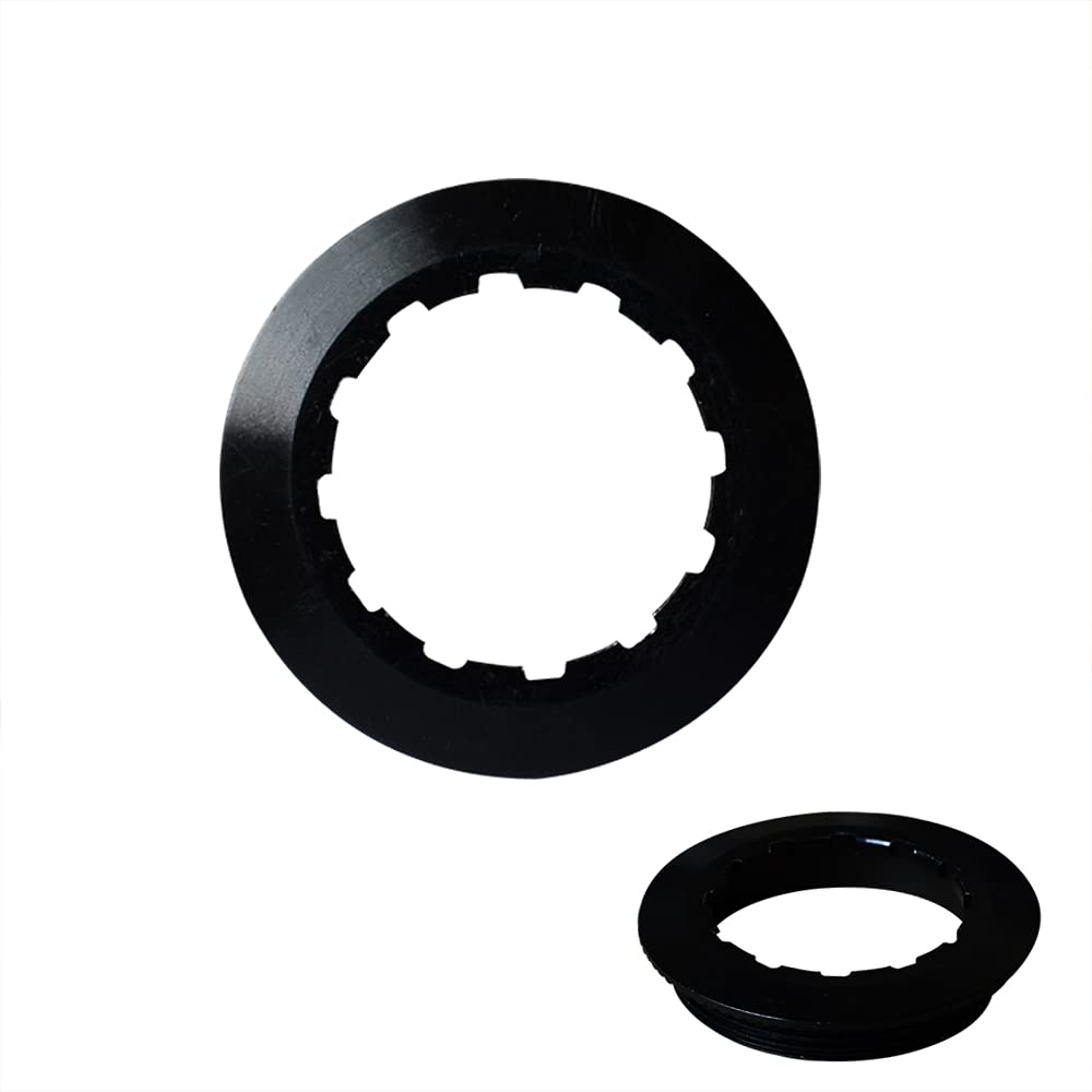 Lotatheta Cassette Lockring Aluminium Alloy for 7-11 Speed Mountain Bike Black